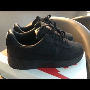 🖤 STUSSY x NIKE Air Force 1 Black Sz 11 (BNWT)🖤